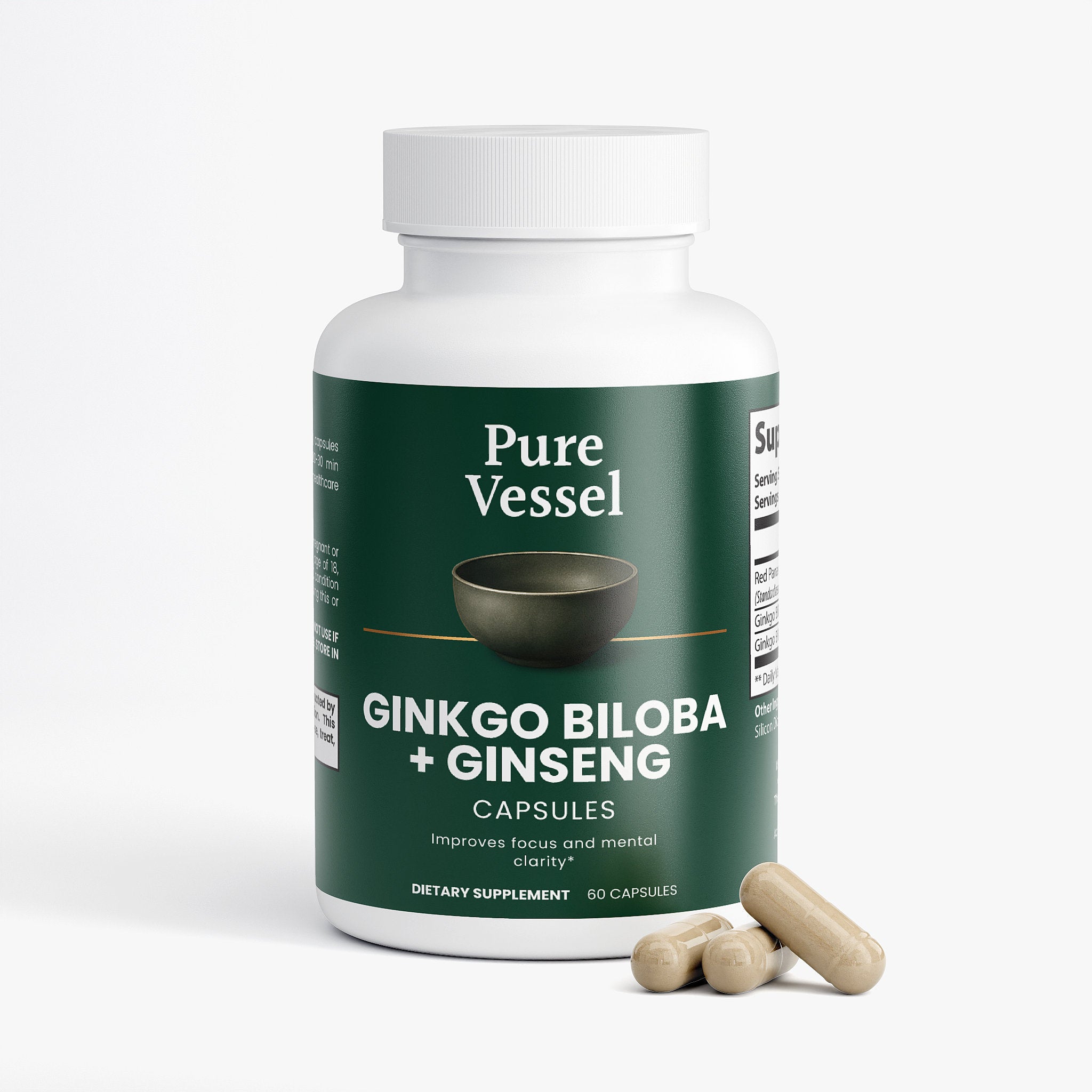 Ginkgo Biloba + Ginseng Capsules