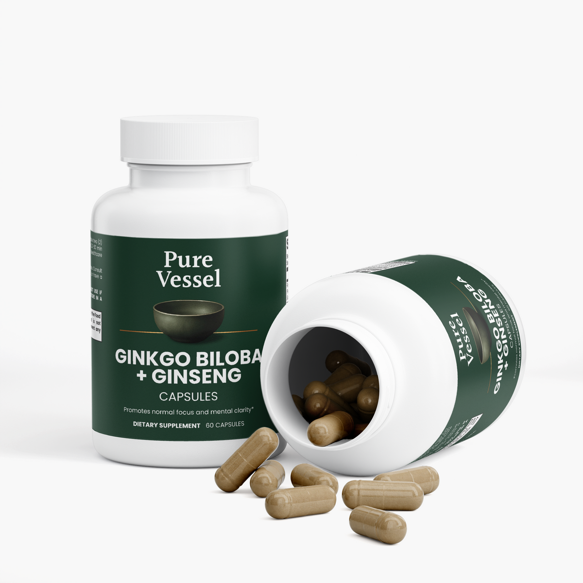 Ginkgo Biloba + Ginseng Capsules