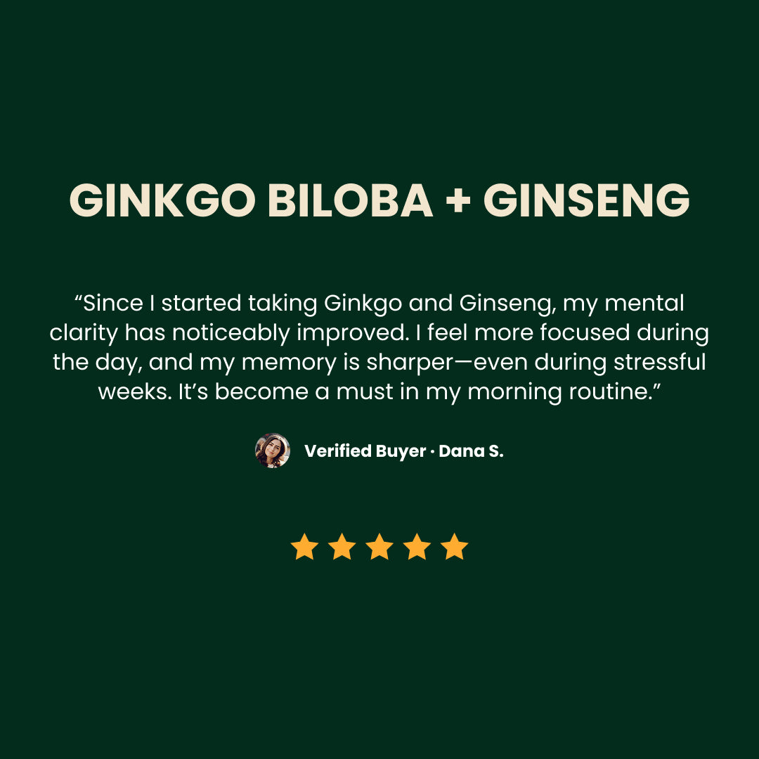Ginkgo Biloba + Ginseng Capsules